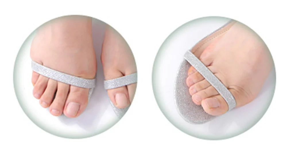 1/2Pair Silicone Pads Forefoot for Women's Shoes Non-slip Insert Self-adhesive Heel Gel Insoles Heels Sandals Anti-Slip Foot Pad