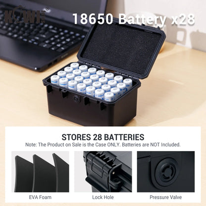 Multi Slots 18650/21700/AA/AAA/Coin Battery Case Storage Box Container Holder IP67 Waterproof And Dustproof Battery Storage Box