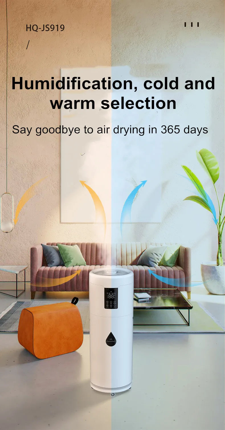 100-240V Humidifiers for Large Room Wholehouse Humidifier 2000 sq.ft.Honovos 17L/4.5Gal Ultrasonic Cool Mist Large Humidifier