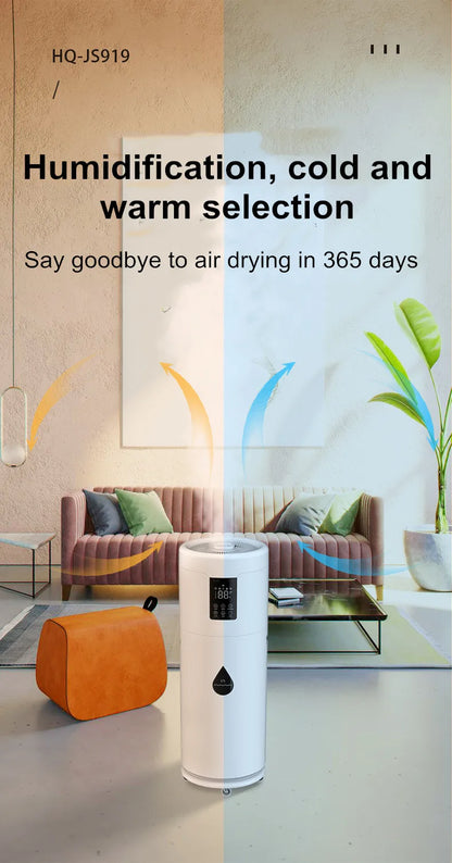 100-240V Humidifiers for Large Room Wholehouse Humidifier 2000 sq.ft.Honovos 17L/4.5Gal Ultrasonic Cool Mist Large Humidifier