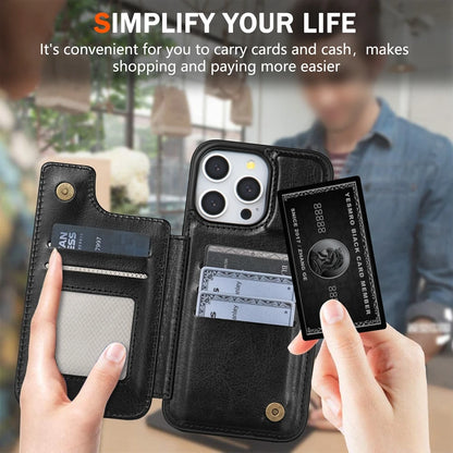 Wallet RFID Blocking Layer Protect Anti-Theft Magnetic Leather Case For iPhone Air 17 Pro Max 16e 15 Plus 14 13 12 11 Card Bag
