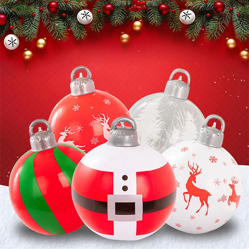 Multiple Styles Giant Inflatable Christmas Ball Home Outdoor Inflatable Decoration Christmas Snowman PVC Inflatable Decorated