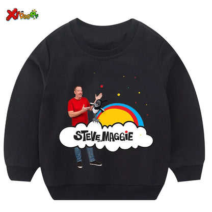 Kids Sweatshirts Steve Maggie Ouctifs Boys Hoodies Sweatshirt Clothing Boy Girl Casual T Shirt Children Pullover Clothes Fashion