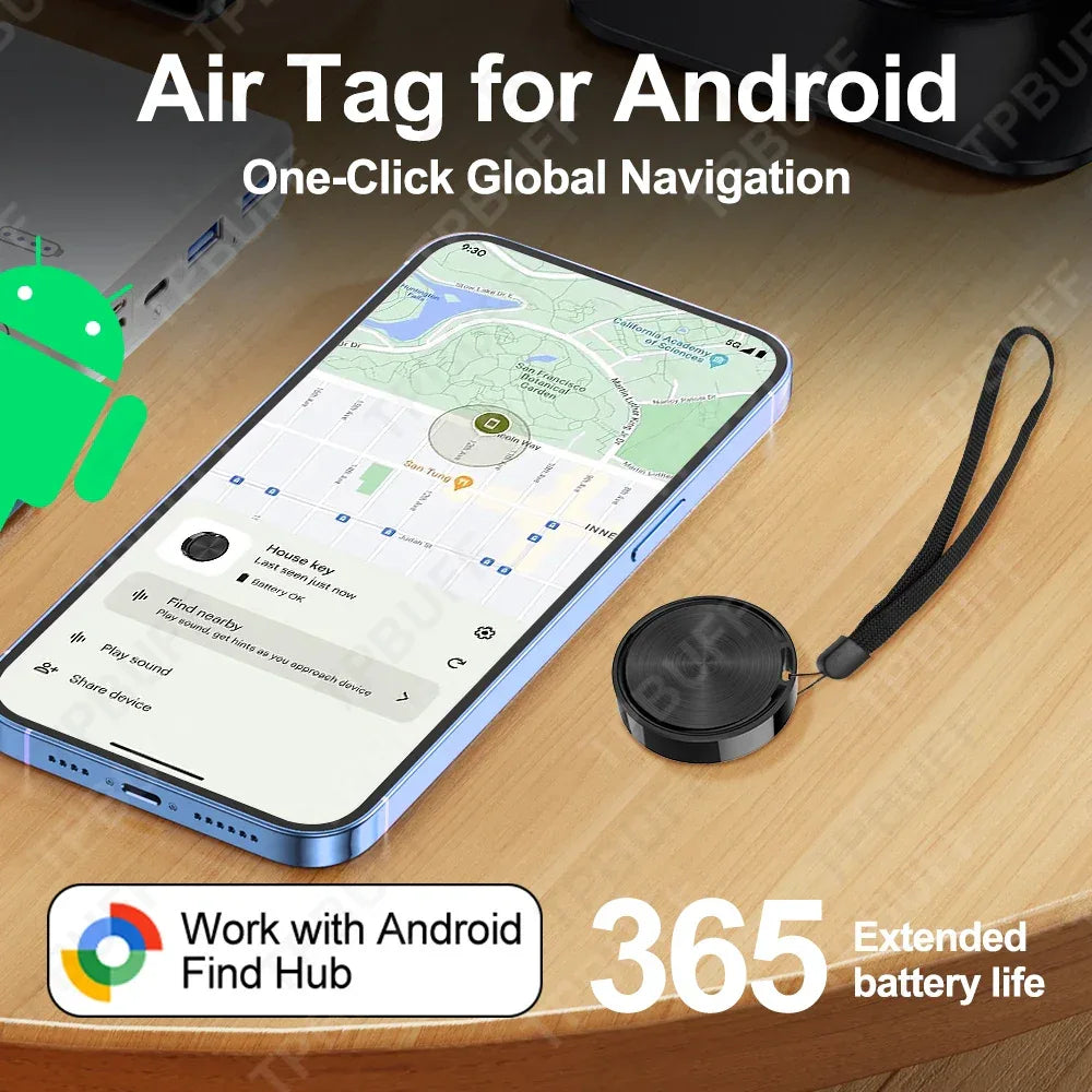 Bluetooth Gps Tracker Android Google Find My Device Anti-Lost Wallet Gps Tracker Airtag Holder Smart Home Products Smart Life