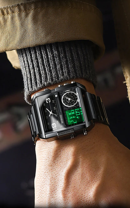 BINBOND Luxury quartz watches for men luminous waterproof multi-functional men's watch sport fashion casual reloj wristwatch TOP