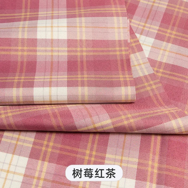 Plaid Fabric By The Meter for Japanese Jk Uniform Skirts Clothing Hair Band Clothes Pillowcases DIY Sewing Textile Anti Wrinkle