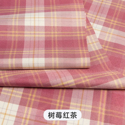 Plaid Fabric By The Meter for Japanese Jk Uniform Skirts Clothing Hair Band Clothes Pillowcases DIY Sewing Textile Anti Wrinkle