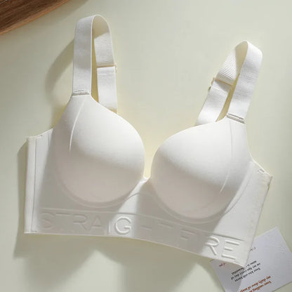 Seamless Women's Underwear, Large Size, No Steel Ring, Gathered and Adjusted, Anti-sagging Sexy Bra Push Up Bra