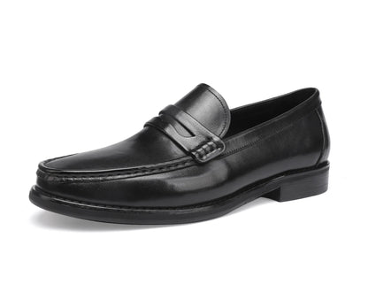Vintage Top Layer Genuine Leather Slip on Loafers Breathable Moccasins Driving Design Casual Cowhide Shoes for Men