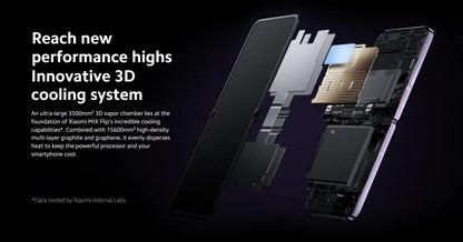 Global Version Xiaomi MIX Flip Leica 50MP Camera 4780mAh 67 W 12GB 512GB Snapdragon 8 Gen 3 Hyper Charger 6.86" 120Hz Display