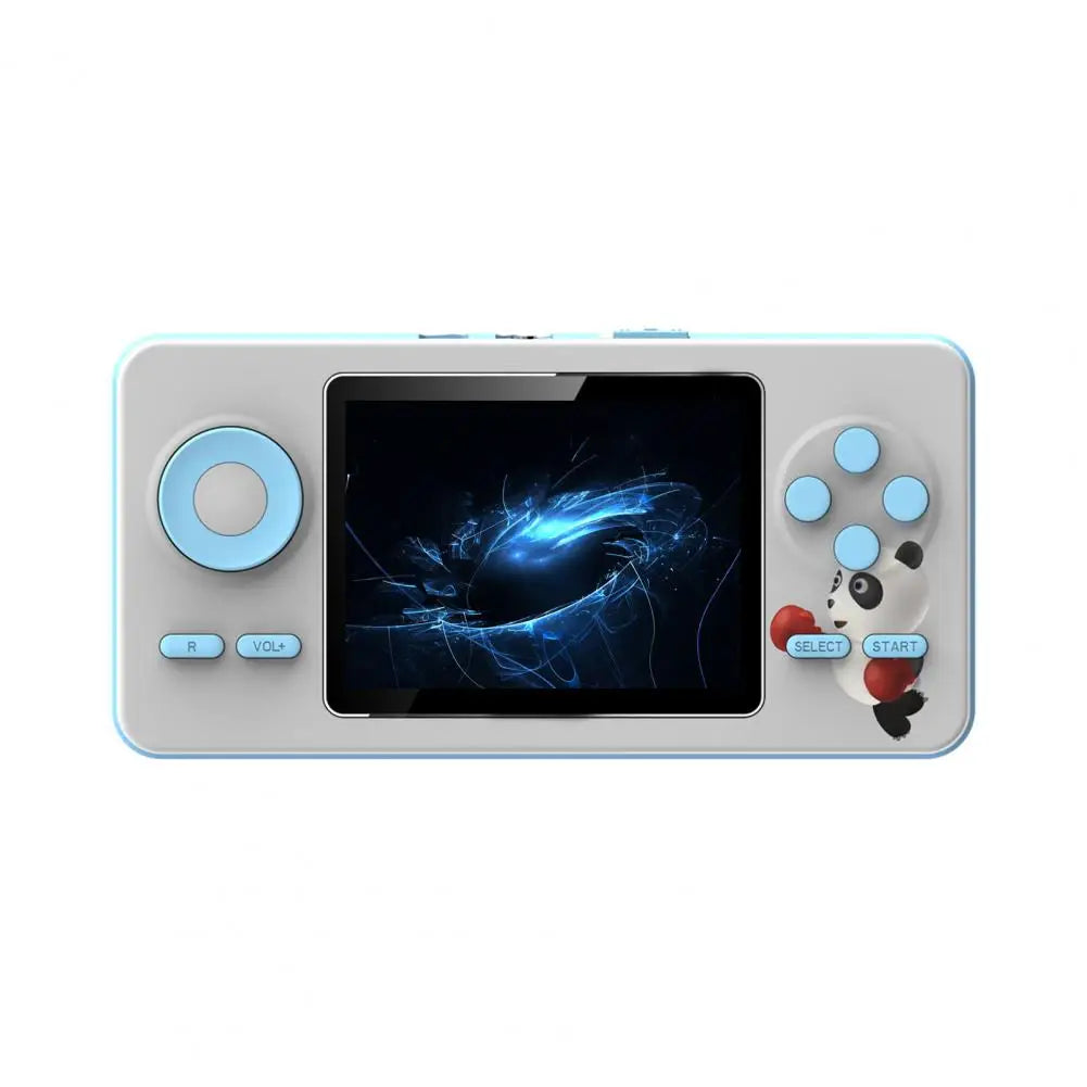 Mini Game Machine  Funny Long Battery Life Macaron Color  Large Screen Retro Video Game Console for Home