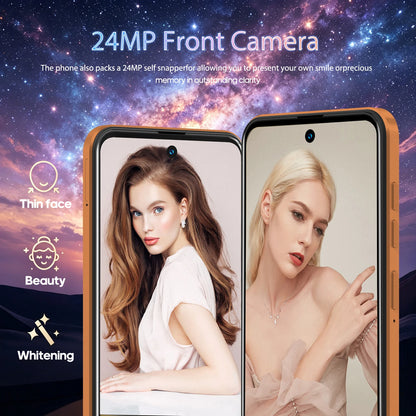 FUFFI M17 Pro Smartphone Android 6G RAM 128GB ROM 6.56 Inch Cellphone 720x1612HD 24+48MP 5800mAh Battery 4G Network Mobile Phone