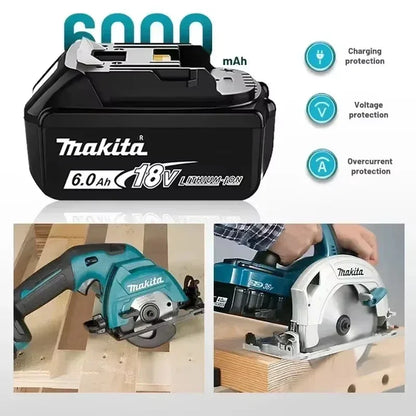 100% Genuine Makita Battery 18V 6Ah 9Ah Rechargeable Lithium Battery High Capacity for Makita Cordles Power Tool Battery