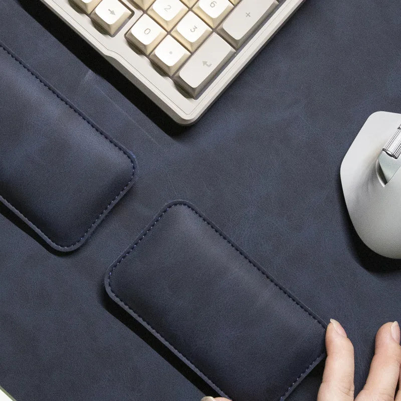 Wrist Pad Rest Keyboard Guard Three Pieces Desk Pad Waterproof PU Mouse Pad Large Mousepad Laptop Non-slip Desk Mat Mouse Mat