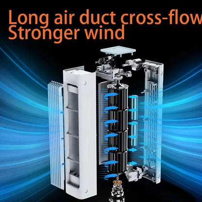 Bladeless Fan Portable Air Conditioning Fan 4000mah Home Office Desktop Standing Fan Living Rooom Bedroom Air Cooler Cooling Fan