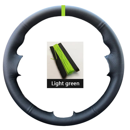 Black Suede Car Steering Wheel Cover For Opel Astra(K) Corsa(E) Crossland X Grandland X Insignia Leather Steering Wrap