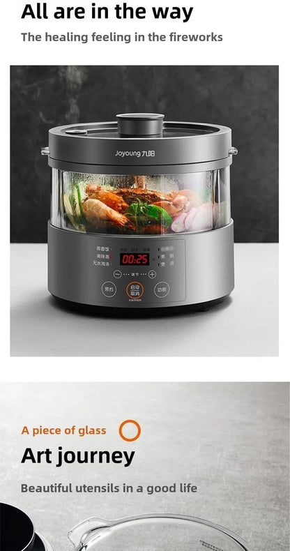 Steam rice cooker smart home low-sugar glass inner liner steamer multi-function rice cooker S160