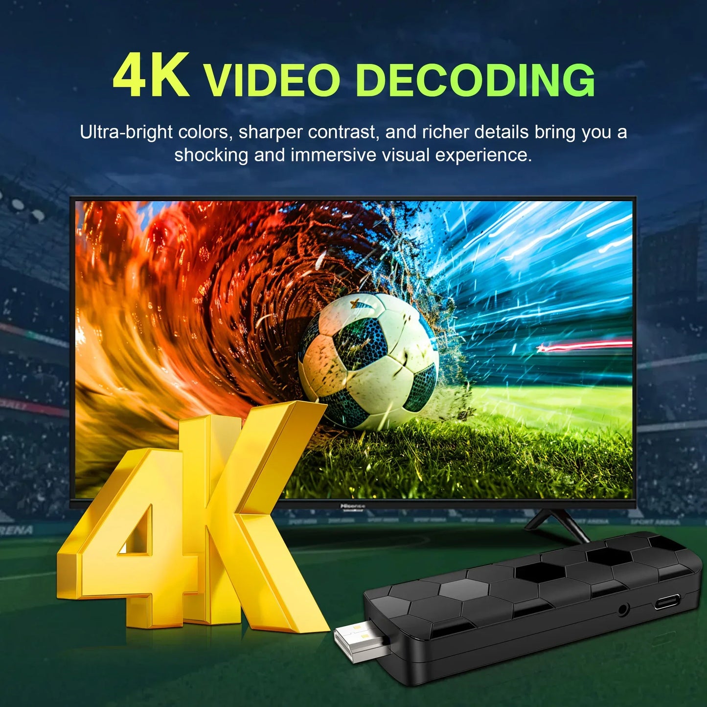 2026 New R3+ TV Stick Dual UI Interface Dual Wifi 2.4G/5.8G 4K Ultra HD 8GB 128GB RK3518 Quad Core Home Theater Media Player