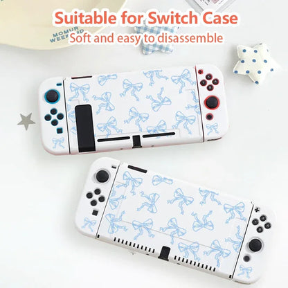 This protective case for Switch NS/OLED，durable TPU，shockproof and drop-proof soft shell，the best choice for Switch players