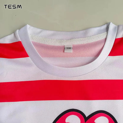 TESM Men Women Breathable Sports T-Shirt 3D Printed Number Short Sleeve Training Top Loose Streetwear Trendy Tee S-6XL