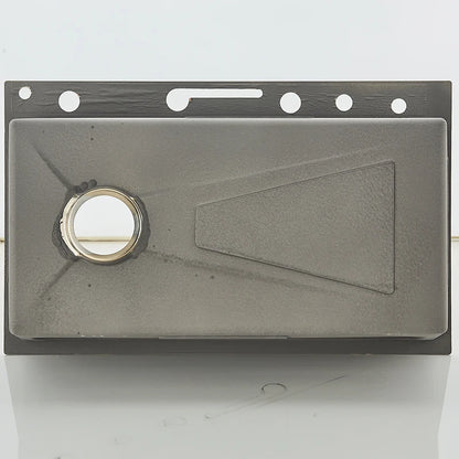 Golden Double Waterfall Sink Stainless Steel Kitchen Sink Embossed Large Single Slot Wash Basin Washing Pond For Kitchen