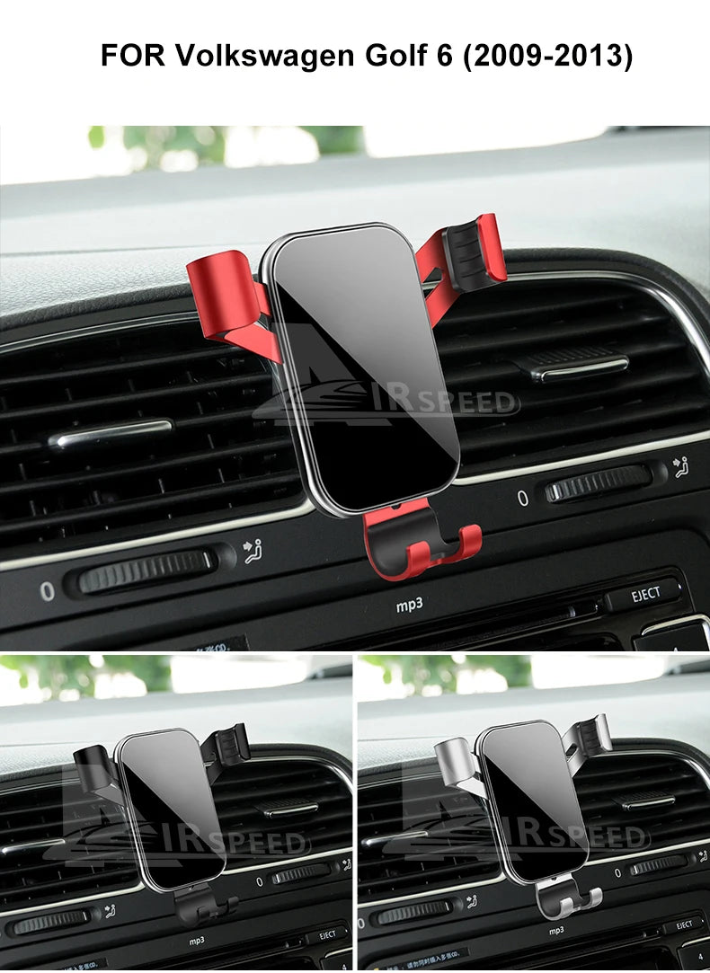 Gravity Car Phone Holder For Volkswagen VW Golf 6 MK6 2009 2010 2011 2012 2013Car Phone Holder Special Fixed Bracket Accessories