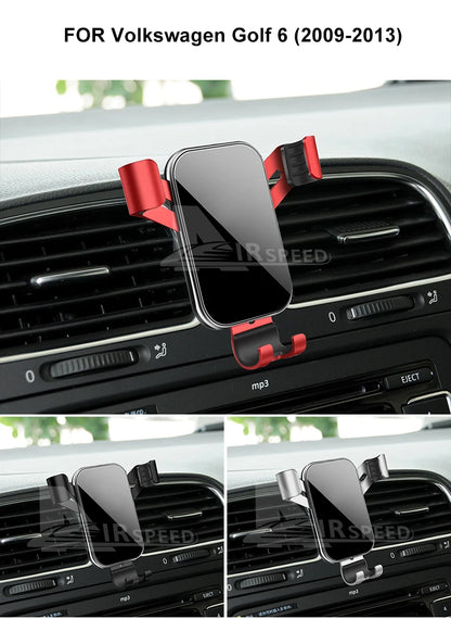 Gravity Car Phone Holder For Volkswagen VW Golf 6 MK6 2009 2010 2011 2012 2013Car Phone Holder Special Fixed Bracket Accessories