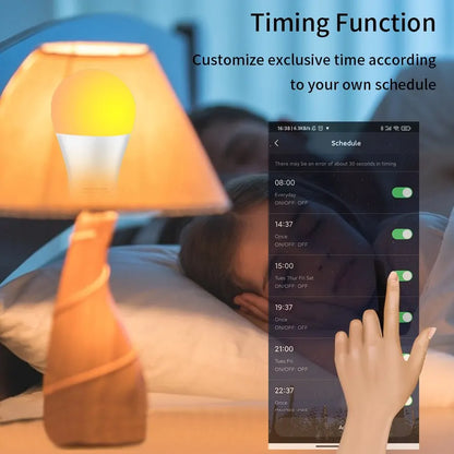E27 Tuya Smart Light Bulbs RGB e27 Led Bulb AC 10W 12W 15W 18W Smart Home Zigbee Lamp Works With Alexa Google Home Smartthings