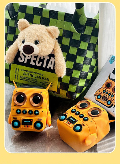 Compact Cute Mini Bluetooth Speaker Support TF Card Desktop Decoration Portable Outdoor Smart Music Player IP65 Waterproof