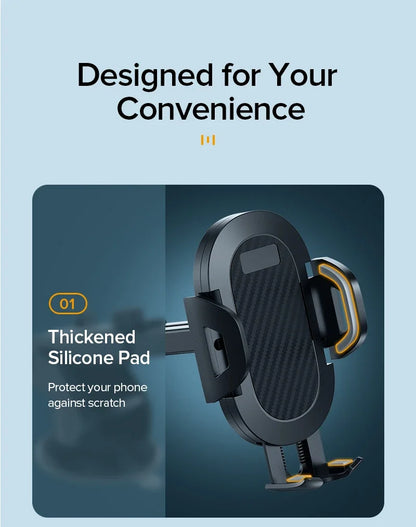 AUFU Sucker Car Phone Holder Smartphone Mount Stand GPS Telefon Mobile Cell Support For iPhone 15 14 13 Pro Max Xiaomi Samsung