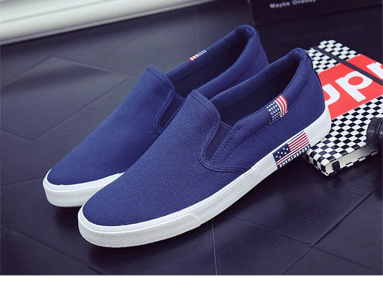 Men Casual Shoes Canvas Luxury 2025 Mens Loafers Breathable Slip on FlatsMale Vulcanized Shoes White Driving Shoes Plus Size 47