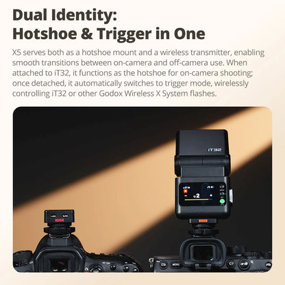Godox IFlash IT32 TTL Camera Flash with Magnetic Mounting X5L TTL Flash Trigger Rotating Head Flash Light Kit For Leica Camera
