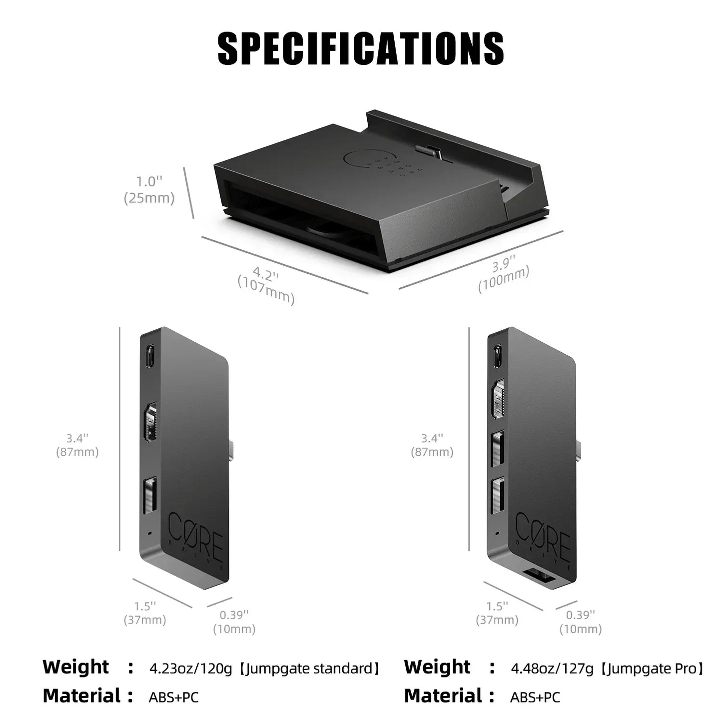 Savage Raven by Skull & Co. Jumpgate Dock USB C Hub Portable Stand Docking Station for Switch 2 and OLED Game Accessories