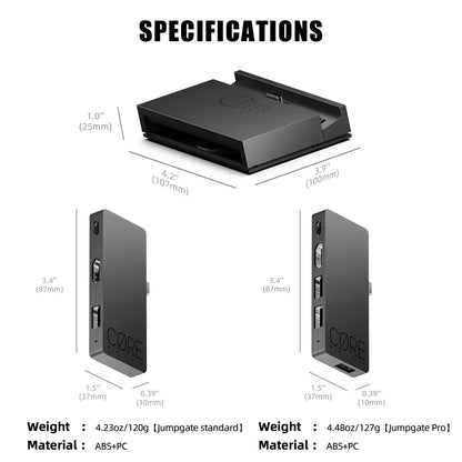 Savage Raven by Skull & Co. Jumpgate Dock USB C Hub Portable Stand Docking Station for Switch 2 and OLED Game Accessories