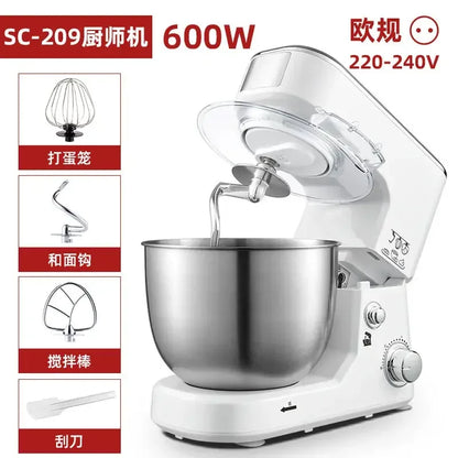 110V/220V Dragon Stand Mixer Small Household Multi-function Dough Kneader Cream Whisker Automatic LAB