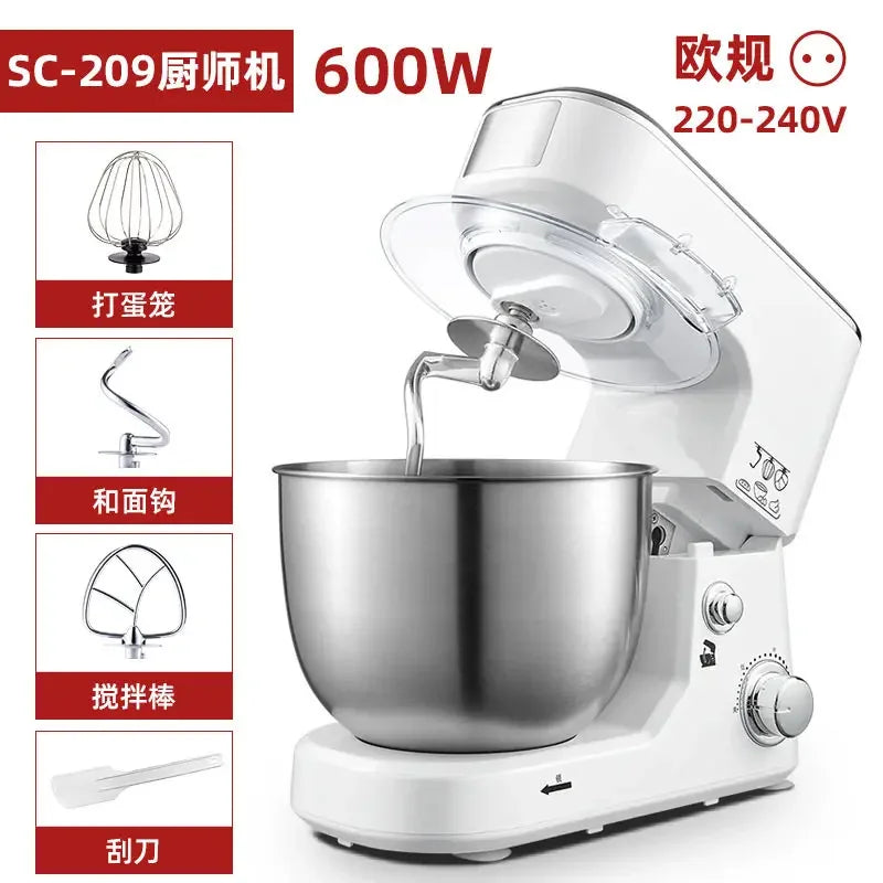 110V/220V Dragon Stand Mixer Small Household Multi-function Dough Kneader Cream Whisker Automatic LAB