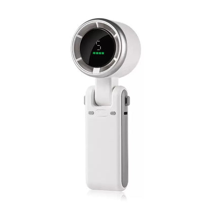 2026 NEW Handheld Turbo Fan Wearable Personal Desk Fan Small Mini Fan With Smart Digital Display Folding