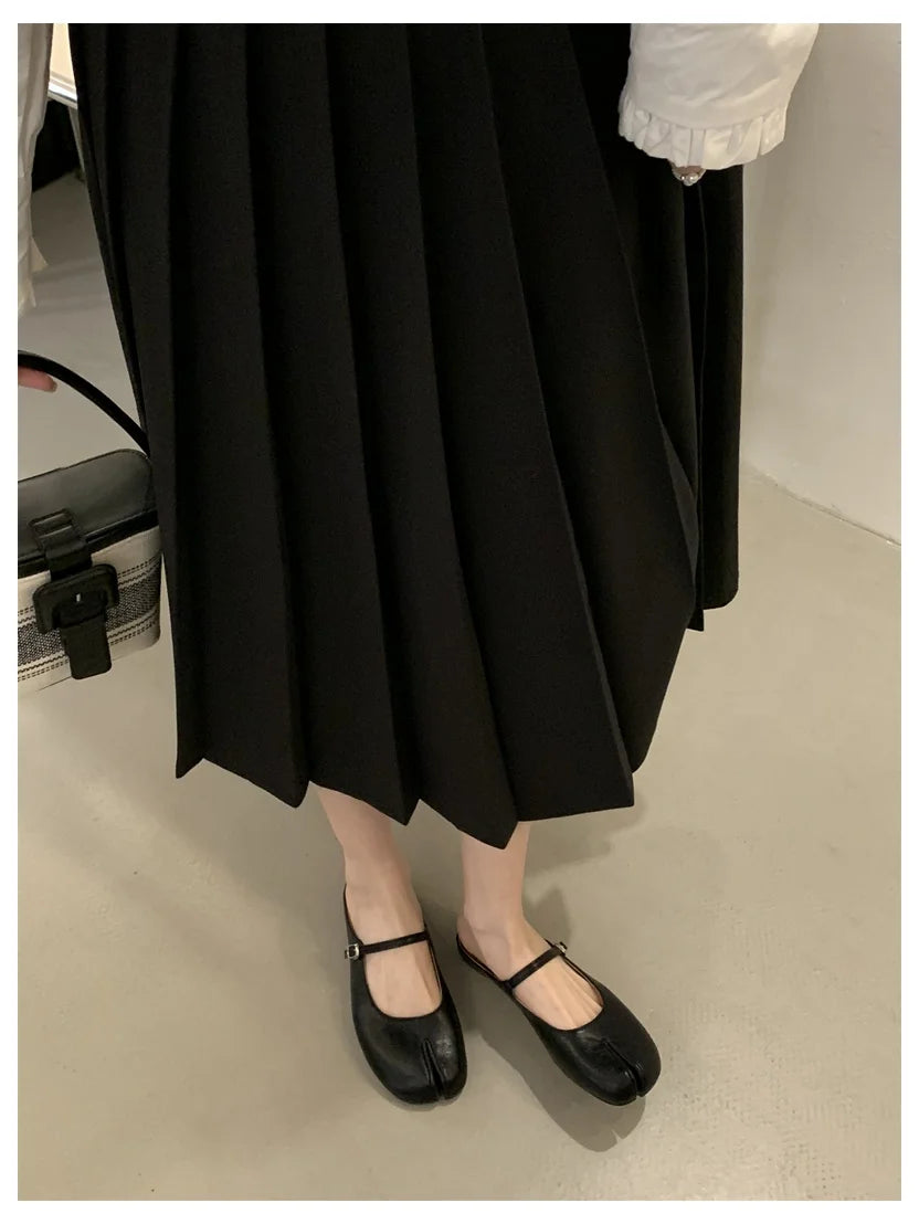 Women Tabi Ninja Slippers Brand Mules Soft Microfiber Comfy Flats Fashion Split Toe Slides Casual Loafer Shallow Ballerina Mujer