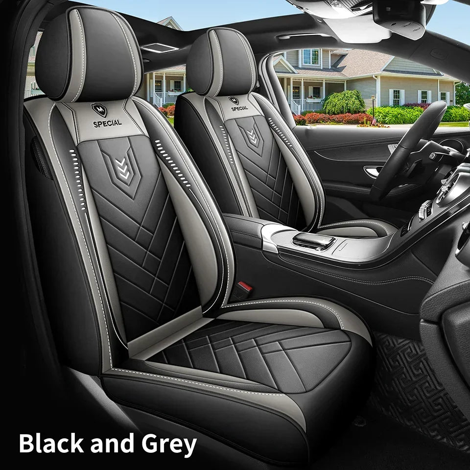 1pcs All inclusive seat cover full leather car seat cushion Driver's seat cover or passenger seat cover all season universal pad by PDG ibma