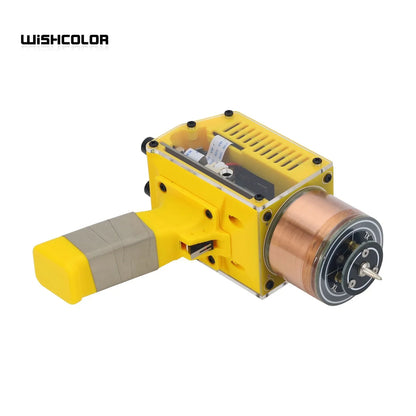 Wishcolor Handheld Tesla Coil Rechargeable Solid State Tesla Coil Manual & Automatic Modes with Yellow Shell