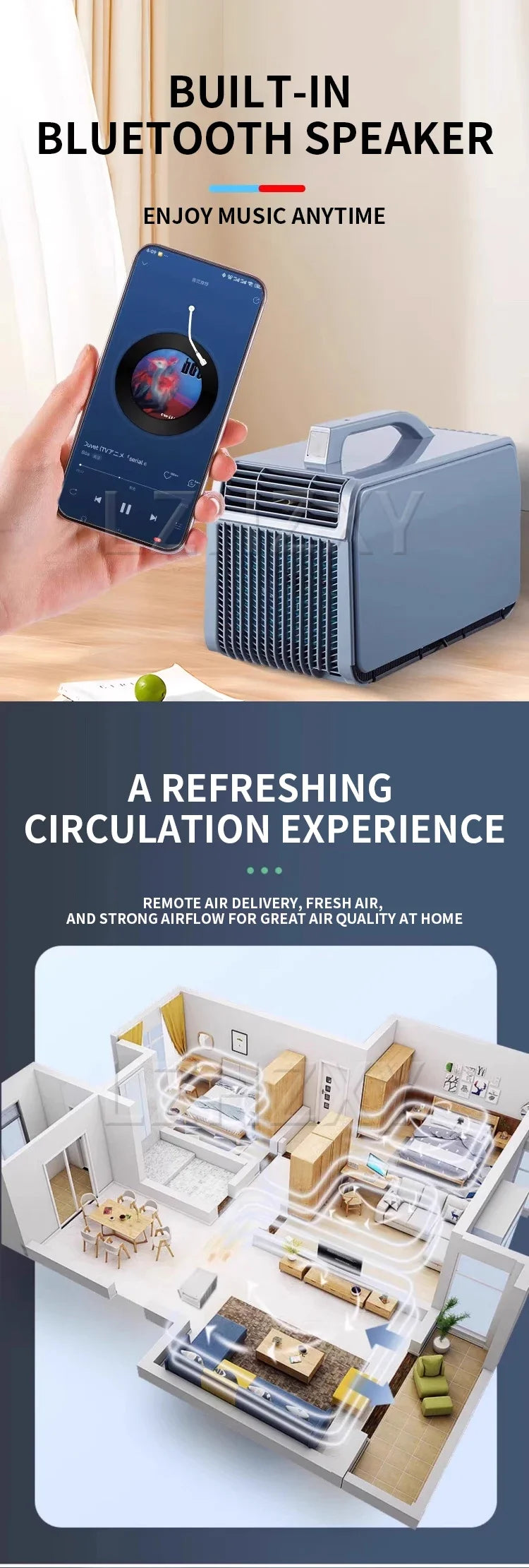 Outdoor mobile air conditioner portable 110V24V/12V universal parking room camping compressor refrigeration