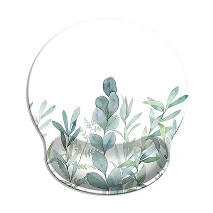 Gift Leopard Mouse Pad Ergonomic Gel Wrist Support Grey Non-Slip Base Wrist Rest Pad Typing and Pain Relief