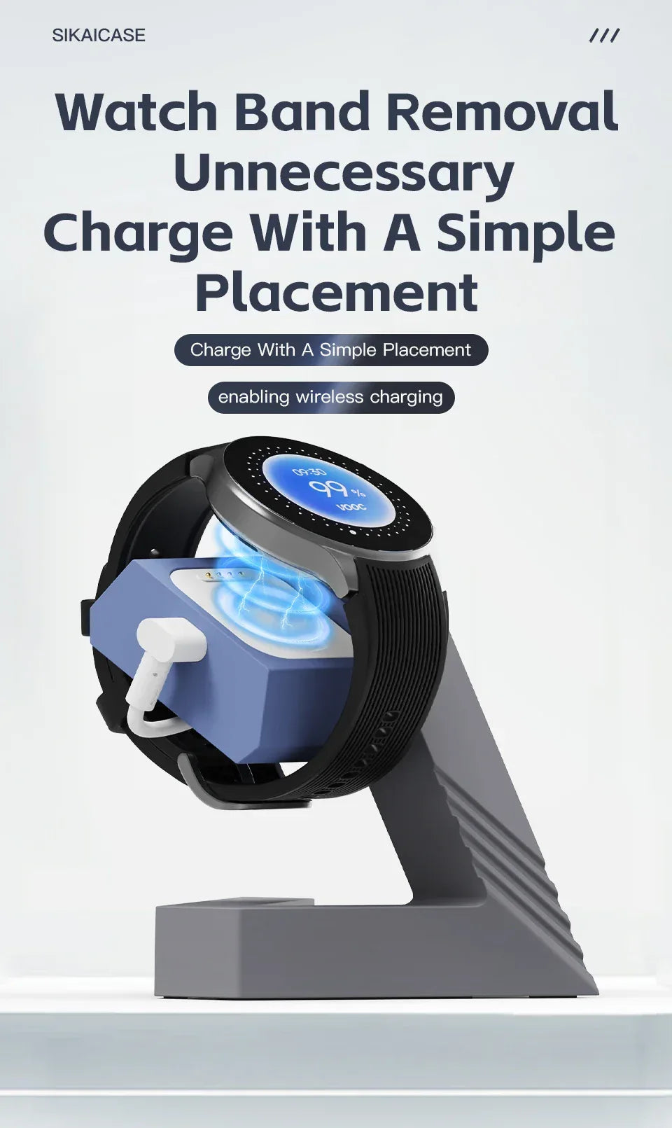 Watch Charging stand For OPPO WatchX/Oneplus Watch2 Smart Watch Dock Holder Charger Stand  With OPPO WatchX Cable