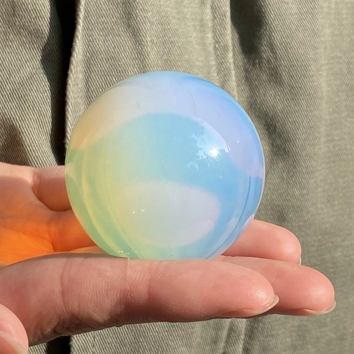 1pc Opalite Quartz Ball Crystal Sphere Divination Ethically Sourced Mineral Reiki Crystal Ball Gift Valentine's Day Gift Home De