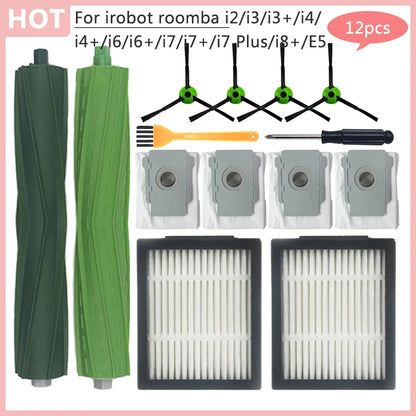 E5 E6 E7 Filter Dust Bag For irobot roomba i2 i3 i3+ i4 i4+ i6 i6+ i7 i7+ i7 Plus i8+ Replacement Main Side Brush Vacuum cleaner