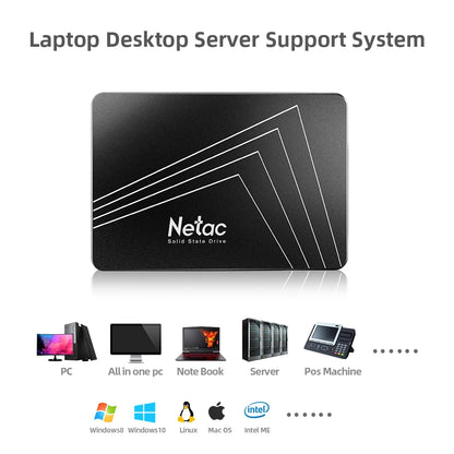 Netac SATA3 SSD 2.5‘‘ 2tb 1tb HD Hard Disk SATA HDD 512gb 256gb 128gb 480gb 960gb Internal Solid State Hard Drive for Laptop PC