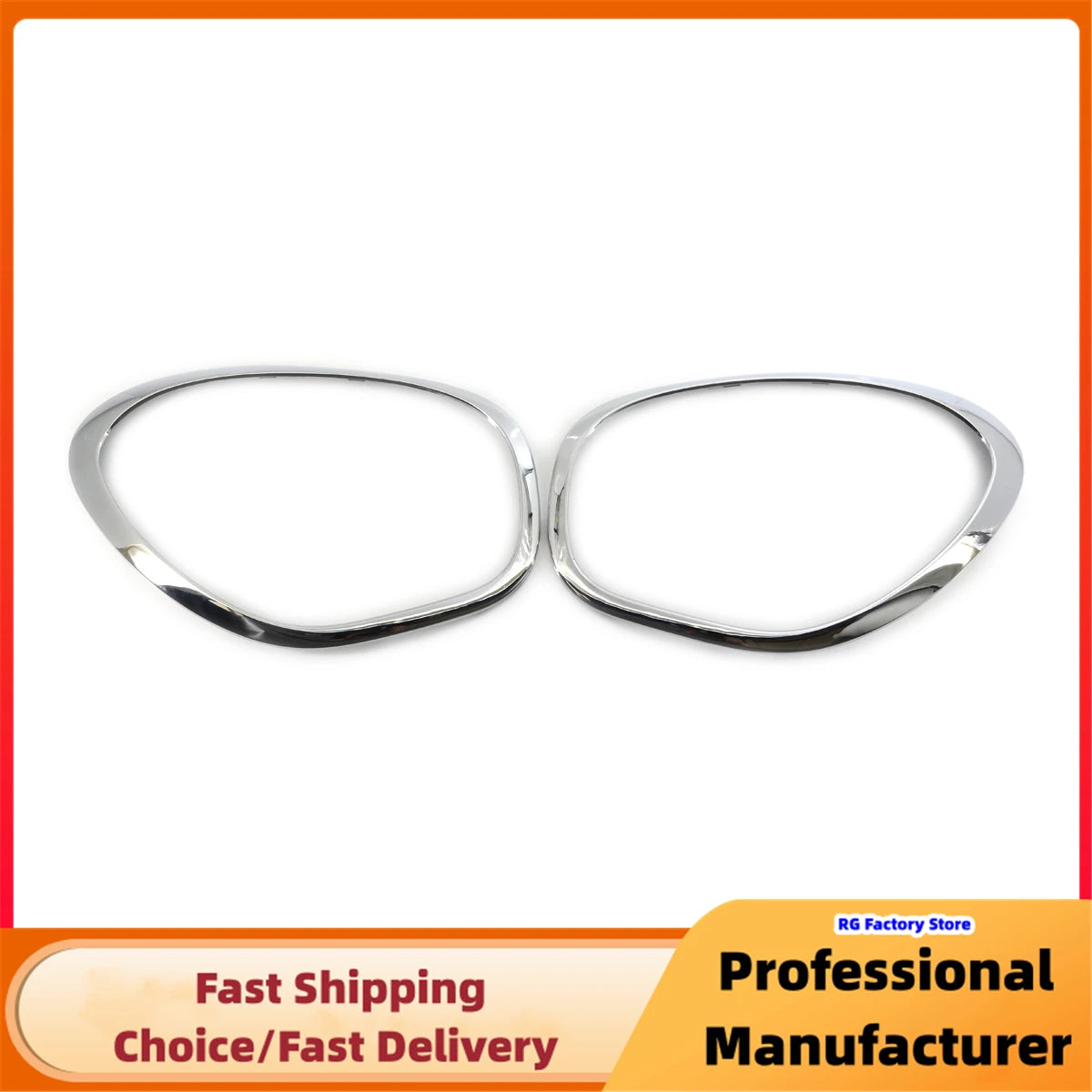 1Pair Headlamp Tailight Bezel Decor Cover For MINI R60 Cooper Countryman 2011-2016 Headlight Ring Bezel Trim Surround Cover