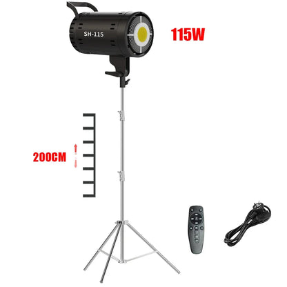 135W Photography LED Video Light  Daylight-Balanced Sun Lamp for Portrait Flash Studio Accessories Youtube Live