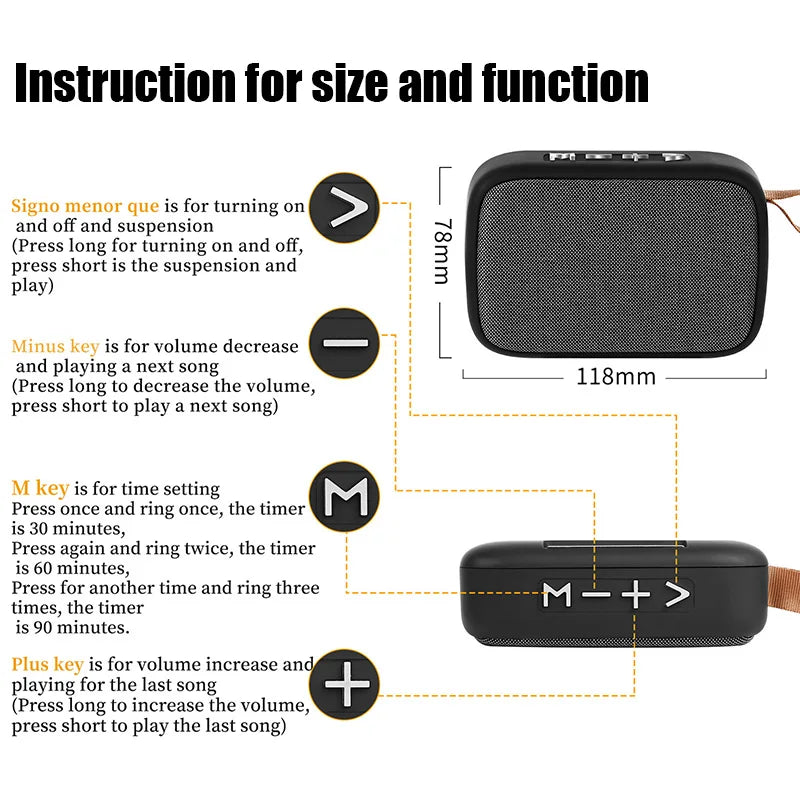 Wireless Bluetooth Speaker Portable ABS Environmentally Friendly Plastic Computer Bluetooth Mini Stereo Loudspeaker For Outdoor