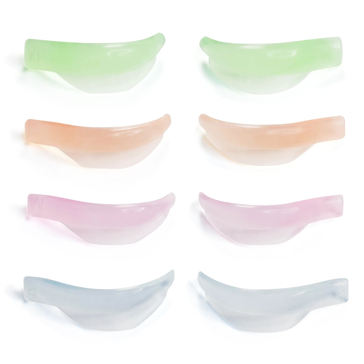 Lomansa 4 Pairs L Curl Silicone Eyelash Perm Rod Shield Sticky Lash Lift Pad Lifting 3D Eyelash Curler Accessories Makeup Tool